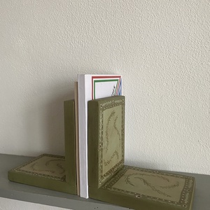 Indás olíva könyvtámasz párban - otthon & életmód - dekoráció - asztal és polc dekoráció - könyvtámasz - Meska.hu