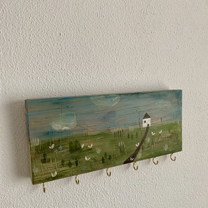 Libuskák - akasztó, fogas, kulcstartó - otthon & életmód - dekoráció - fali és függő dekoráció - falra akasztható dekor - Meska.hu