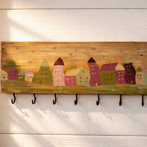 Manófalva - kulcstartó- fogas - ajándékötlet - otthon & életmód - dekoráció - fali és függő dekoráció - fali kulcstartó - Meska.hu