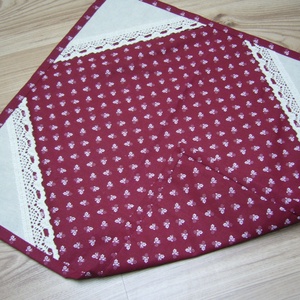 TERÍTŐ 40X40CM 100% pamutvászonból - otthon & életmód - konyhafelszerelés, tálalás - tálalás - terítő - Meska.hu