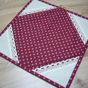 TERÍTŐ 40X40CM 100% pamutvászonból - otthon & életmód - konyhafelszerelés, tálalás - tálalás - terítő - Meska.hu
