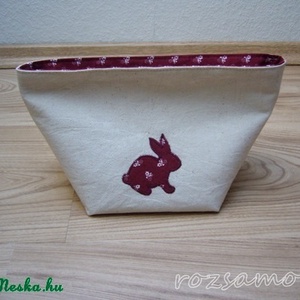 TEXTIL TÁROLÓ  13x13x15cm  - otthon & életmód - tárolás & rendszerezés - tárolókosár - Meska.hu