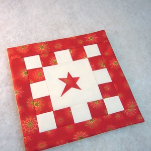 Reggeliző alátét 4db / patchwork-karácsonyi - karácsony - karácsonyi lakásdekoráció - ünnepi asztaldekoráció - Meska.hu