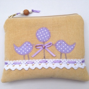 Kordbársony Neszeszer 16x13cm, Táska & Tok, Neszesszer, Patchwork, foltvarrás, Újrahasznosított alapanyagból készült termékek, Meska