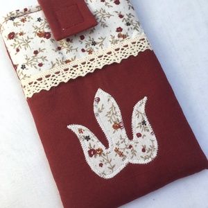 Magyaros mintával Mobiltok, tolltartó, zsebkendőtartó..., Táska & Tok, Pénztárca & Más tok, Telefontok, Patchwork, foltvarrás, Varrás, MESKA