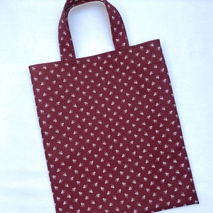 BORDÓ 100% pamut vászon bélelt táska, SZATYOR, bevásárlótáska - táska & tok - bevásárlás & shopper táska - shopper, textiltáska, szatyor - Meska.hu