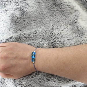 Aura kvarc karkötő  - ékszer - karkötő - ásványkarkötő - Meska.hu