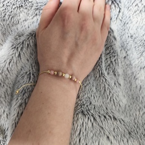 Rodonit és rózsakvarc karkötő  - Meska.hu