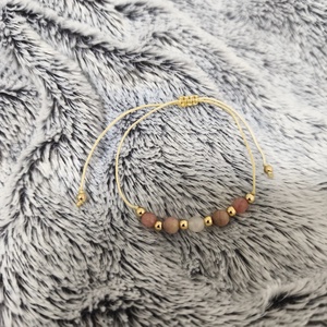 Rodonit és rózsakvarc karkötő  - ékszer - karkötő - ásványkarkötő - Meska.hu