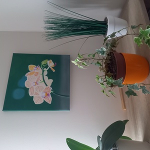 Orchidea-fókuszban olajfestmény - művészet - festmény - olajfestmény - Meska.hu