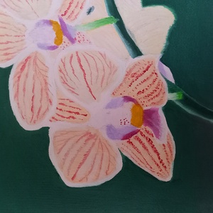 Orchidea-fókuszban olajfestmény - művészet - festmény - olajfestmény - Meska.hu