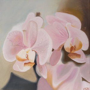 Orchidea olajfestmény - művészet - festmény - olajfestmény - Meska.hu
