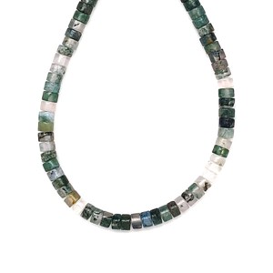 Achát moha korong 4-5x2-3mm  ékszerkészítő alapanyag (füzér) - Meska.hu