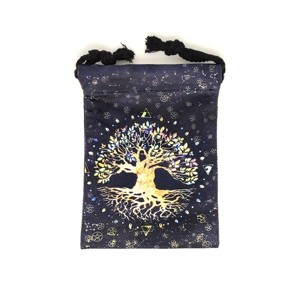 Éjszakai életfa mintás szütyő � textil ajándéktasak 13x18 cm - Meska.hu