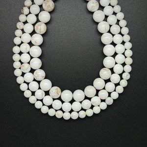 Magnezit golyó 6mm  ékszerkészítő alapanyag (füzér), Kellékek & szerszámok, Ásvány alapanyag, Ásványfüzér, , MESKA