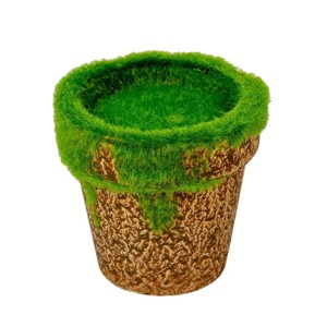 Mohás cserép 2, Kellékek & szerszámok, Dekorációs kellékek, Egyéb kellékek, , MESKA