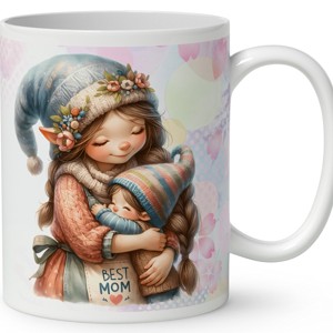 Névvel kérhető - Cuki Anya manó & Kisfia mintás bögre - otthon & életmód - konyhafelszerelés, tálalás - tálalás - bögre & csésze - Meska.hu