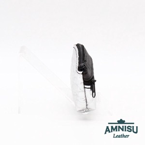 Ezüst krokkómintás - fényes fekete kettő cipzáras kulcstartó B1002 - táska & tok - kulcstartó & táskadísz - kulcstartó - Meska.hu