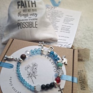 Jézus élete - keresztény történet karkötő-vkék-092, Ékszer, Karkötő, Bogyós karkötő, , MESKA