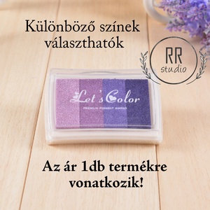 1db Tintapárna, inkpad, festék párna, ujjlenyomat, ujjlenyomat fa, esküvőre, nyomda, tinta, zöld, kék, sárga, rózsaszín - otthon & életmód - dekoráció - kép & falikép - poszter - Meska.hu