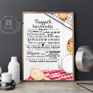 Nagymama és Nagypapa házirendje, Családi szabályok, unoka, Nagyi, házirend, falikép, nagyszülők, házi áldás, recept - otthon & lakás - dekoráció - kép & falikép - Meska.hu Nagymama és Nagypapa házirendje, Családi szabályok, unoka, Nagyi, házirend, falikép, nagyszülők, házi áldás, recept - otthon & lakás - dekoráció - kép & falikép - Meska.hu