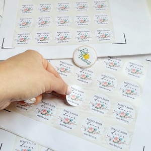 Kör matrica, címke vállalkozáshoz, csomagoláshoz, termékre, akár a te logóddal, + szerkesztési díj, MATT PAPÍR MATRICA - otthon & életmód - papír, írószer - matrica, matrica csomag - Meska.hu
