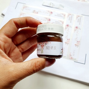 Nutellára matrica, címke, 25g-os nutellás üvegre + Szerkesztési díj a feliratra! Szerk. díjat is tedd kosárba - esküvő - emlék & ajándék - köszönőajándék - Meska.hu