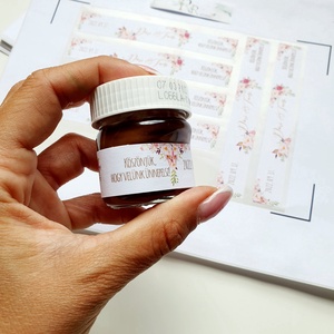 Nutellára matrica, címke, 25g-os nutellás üvegre + Szerkesztési díj a feliratra! Szerk. díjat is tedd kosárba - esküvő - emlék & ajándék - köszönőajándék - Meska.hu