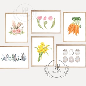 6db-os Húsvéti kép szett, 13x18cm, Tavaszi, otthoni dekoráció falikép, KERET NÉLKÜL - otthon & életmód - dekoráció - kép & falikép - poszter - Meska.hu