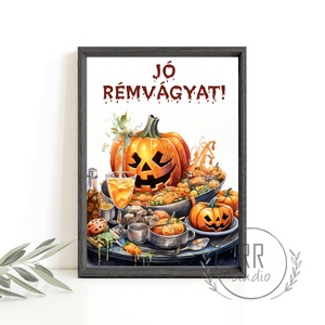 Halloween party dekoráció, kiegészítő, tök, menü, falikép, őszi dekoráció, halloween party, halloween dekor - otthon & életmód - dekoráció - halloween - halloweeni dekoráció - Meska.hu
