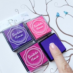 4db mini Tintapárna, Pink, Lila,  festék párna, ujjlenyomat, ujjlenyomat fa, esküvőre, nyomda, tinta,, Otthon & Életmód, Dekoráció, Kép & Falikép, Vászonkép, Festészet, MESKA