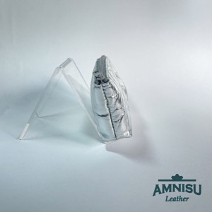 Ezüst krokkómintás egy cipzáras kulcstartó sárkány szemmel F1002 - táska & tok - kulcstartó & táskadísz - kulcstartó - Meska.hu