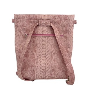 SuziartBag Rózsaszín kígyómintás 2in1 hátizsák - táska & tok - kézitáska & válltáska - válltáska - Meska.hu