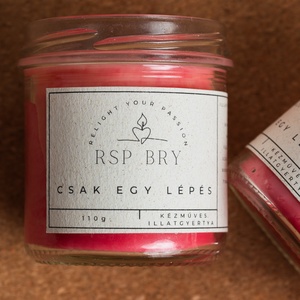 Csak egy lépés kézműves illatgyertya  - otthon & életmód - gyertya, illat, aroma - gyertya - Meska.hu