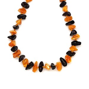 Borostyán söt barna sárga splitter baba nyaklánc 35cm, Játék & Sport, 3 éves kor alattiaknak, Rágcsalánc, , MESKA