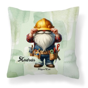 Névvel kérhető - Építész Ezermester manó mintás párna, Otthon & Életmód, Lakástextil, Párna & Párnahuzat, Díszpárna (belsővel együtt), , MESKA