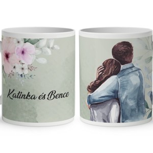 Névvel kérhető - Örökké együtt mintás bögre, Otthon & Életmód, Konyhafelszerelés, tálalás, Tálalás, Bögre & Csésze, , MESKA