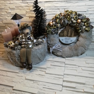Adventi koszorú és kopogtató  - Meska.hu