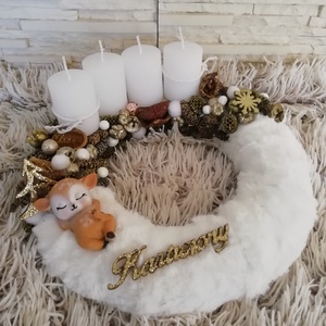 Adventi koszorú  - Meska.hu