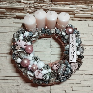 Adventi koszorú  - karácsony - adventi díszek - adventi koszorú - Meska.hu