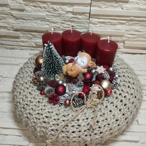Adventi koszorú  - karácsony - adventi díszek - adventi koszorú - Meska.hu