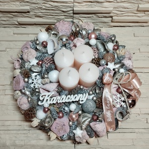 Adventi koszorú  - karácsony - adventi díszek - adventi koszorú - Meska.hu