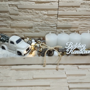 Adventi koszorú  - karácsony - adventi díszek - adventi koszorú - Meska.hu