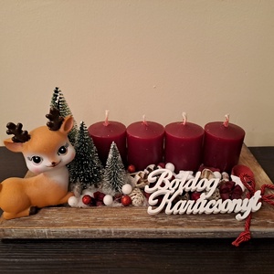 Adventi koszorú  - karácsony - adventi díszek - adventi koszorú - Meska.hu