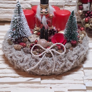 Diótörős adventi koszorú , Karácsony, Adventi díszek, Adventi koszorú, Mindenmás, MESKA
