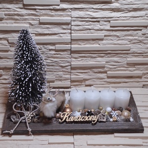 Adventi asztaldísz  - Meska.hu