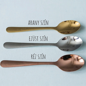 Köszönöm, hogy vagy nekem � teáskanál kézzel beütött szöveggel - otthon & életmód - konyhafelszerelés, tálalás - tálalás - kanál & villa - Meska.hu