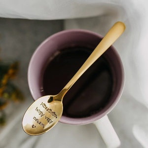 Köszönöm, hogy vagy nekem � teáskanál kézzel beütött szöveggel - otthon & életmód - konyhafelszerelés, tálalás - tálalás - kanál & villa - Meska.hu