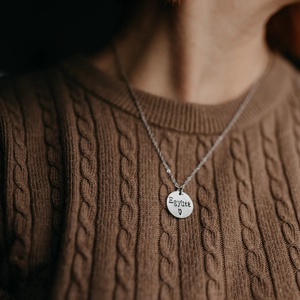 Együtt � nyaklánc kézzel beütött szöveggel - Meska.hu