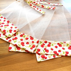 4 db nowaste bevásárló tasak gyümölcsökhöz, zöldségekhez - nowaste bevásárló zsák - eper mintás zsák, tasak - táska & tok - bevásárlás & shopper táska - zöldség/gyümölcs zsák - Meska.hu